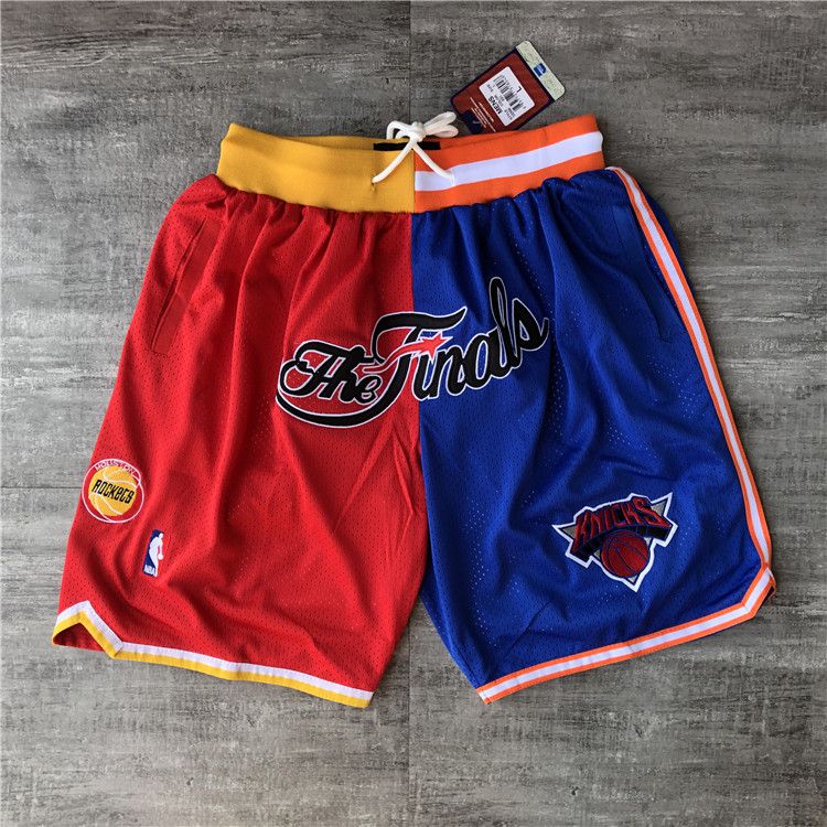 Men NBA 2021 Houston Rockets Red Shorts 3